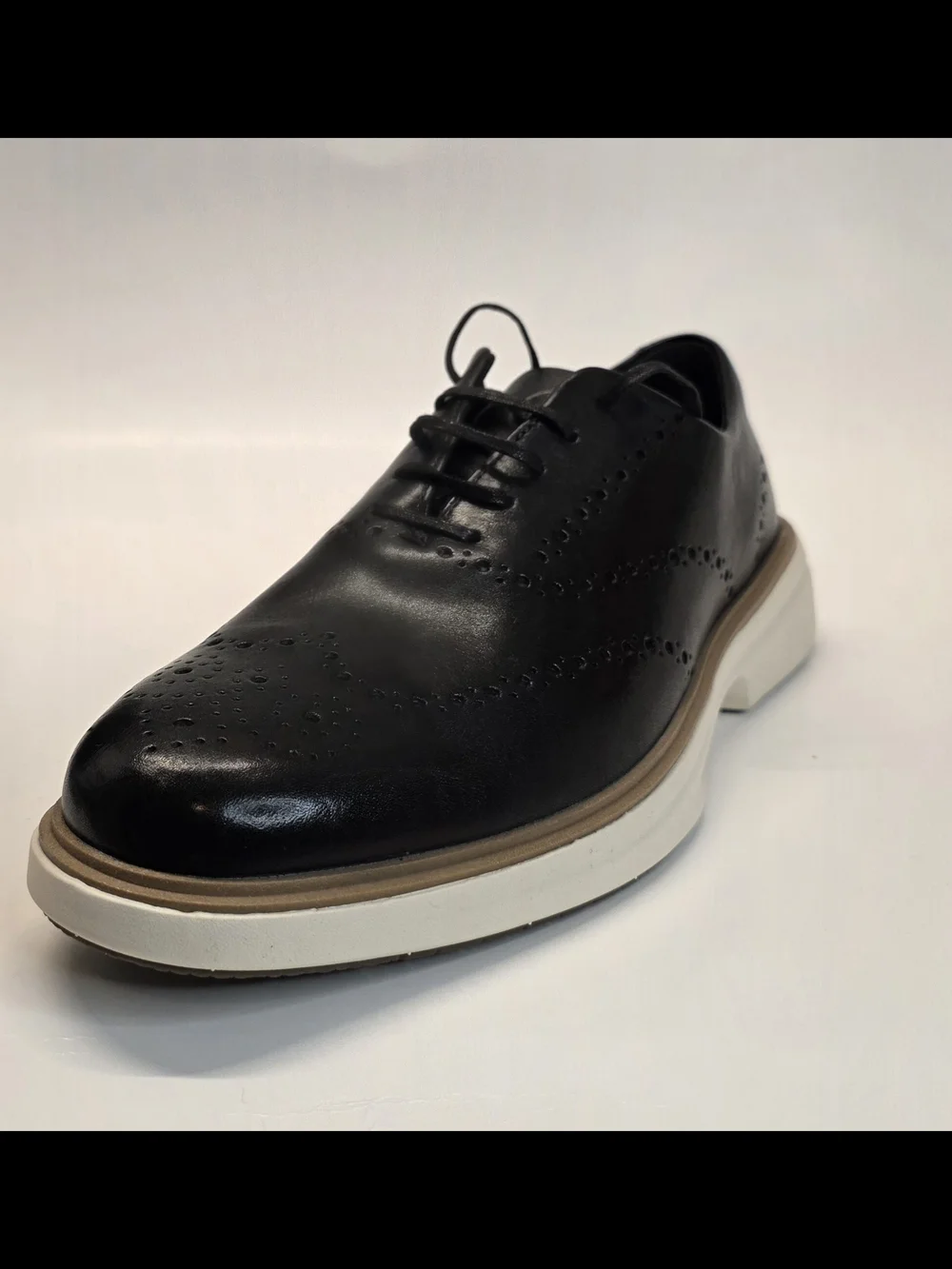New Cole Haan Original Grand Cityspectre Wingtip Oxford Black Men's Size 8.5
